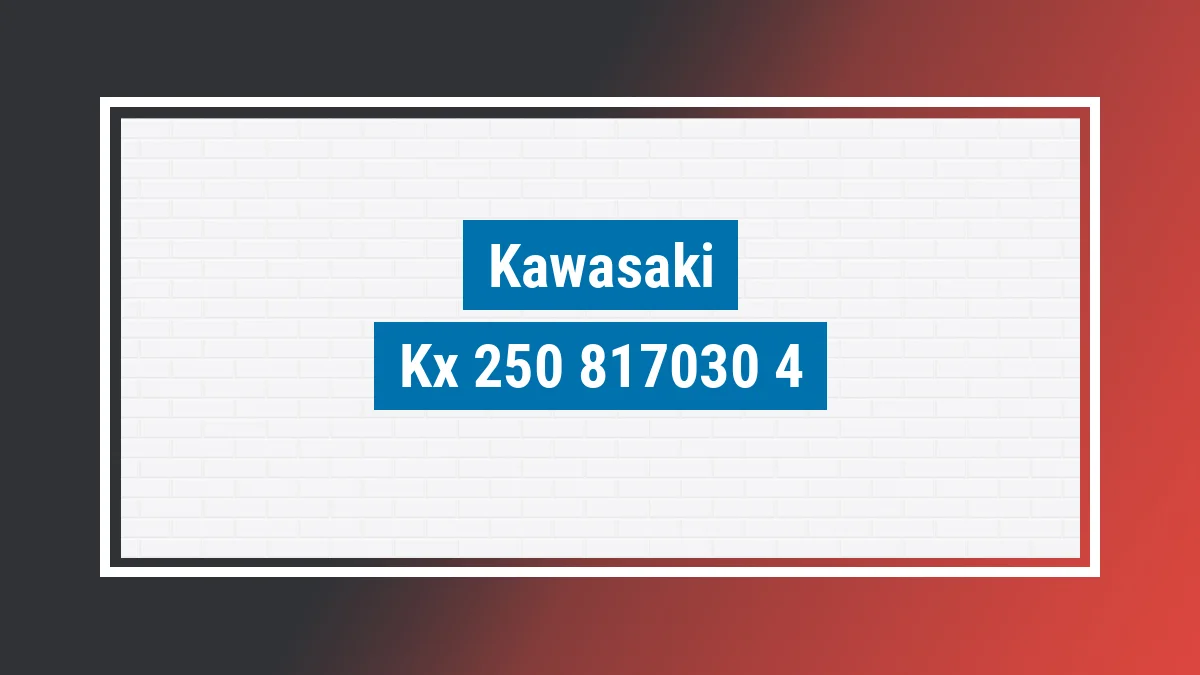 Imagem ilustrativa modelo Kx 250 250 F Kawasaki