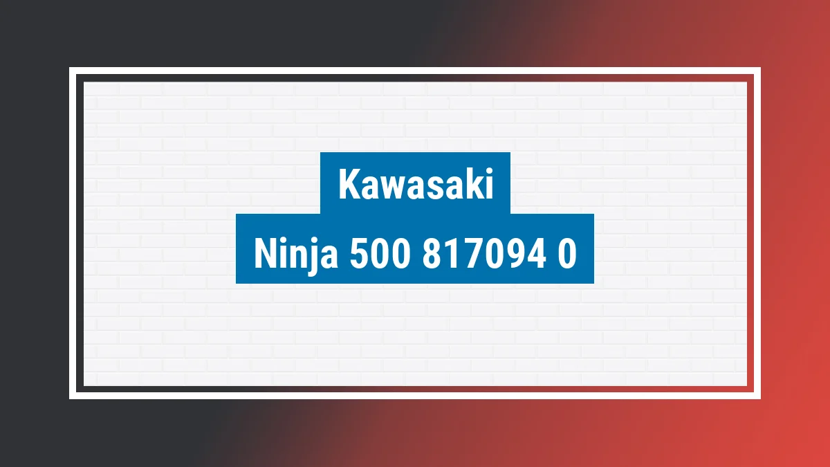 Imagem ilustrativa modelo Ninja 500 Se Kawasaki