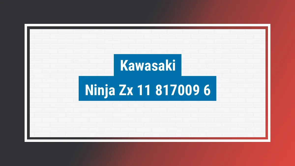 Imagem ilustrativa modelo Ninja Zx-11 1100cc Kawasaki