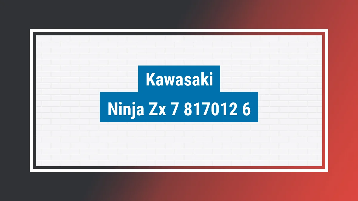 Imagem ilustrativa modelo Ninja Zx-7 750cc Kawasaki