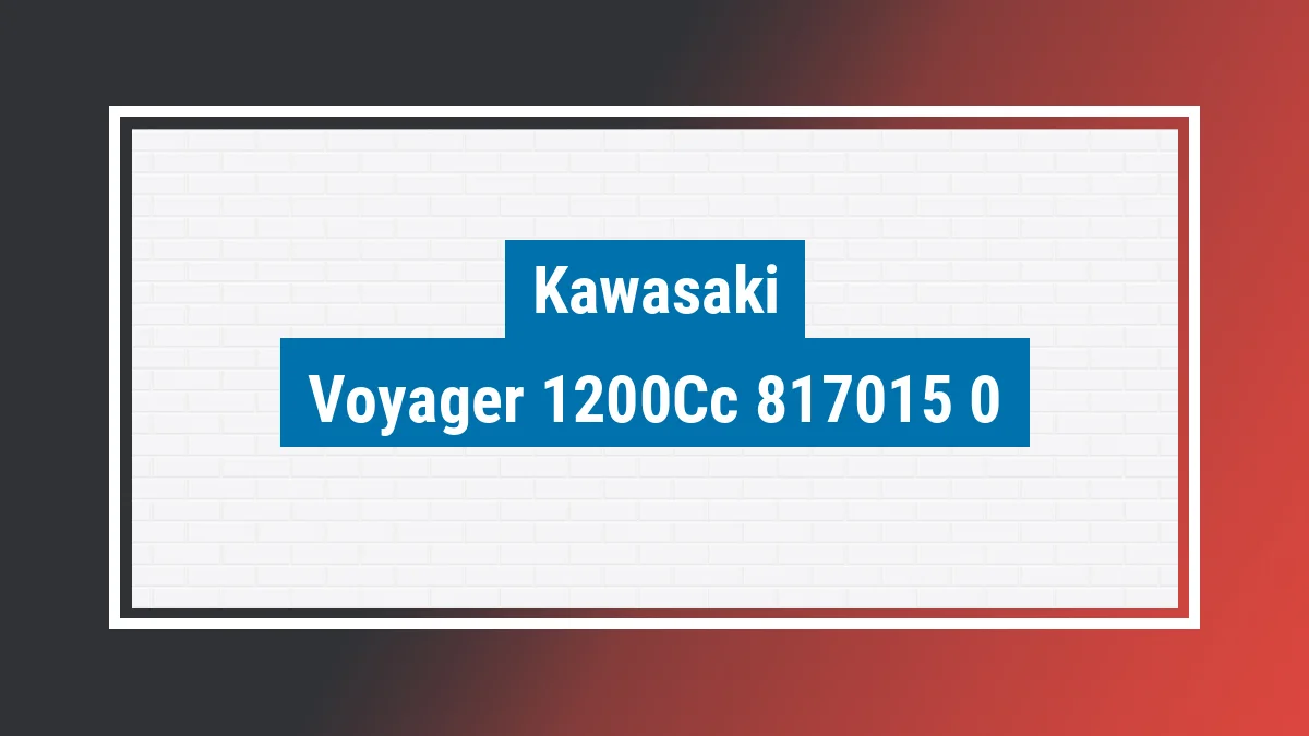 Imagem ilustrativa modelo Voyager 1200cc Kawasaki