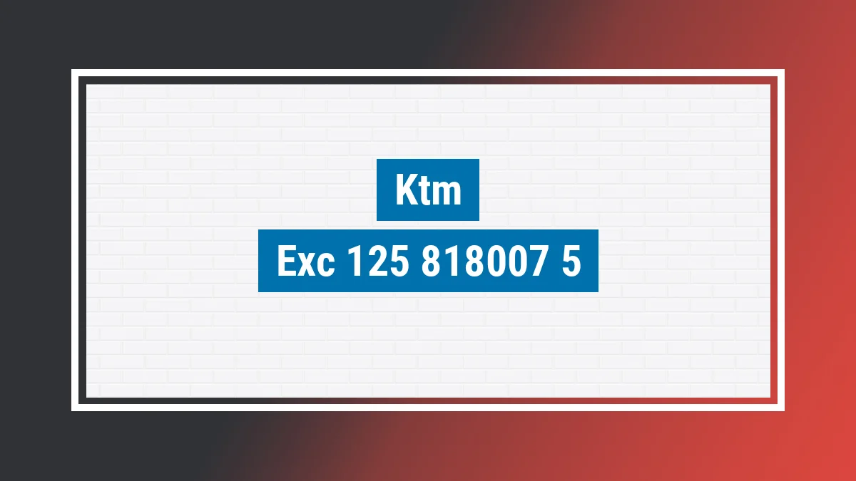 Imagem ilustrativa modelo Exc 125 Ktm