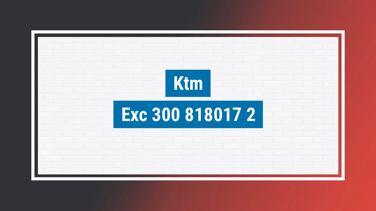 Imagem ilustrativa modelo Exc 300 Ktm