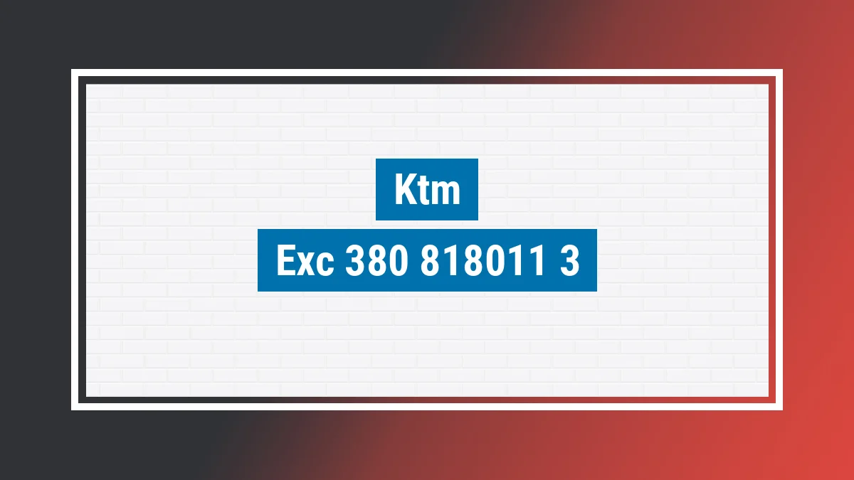 Imagem ilustrativa modelo Exc 380 Ktm