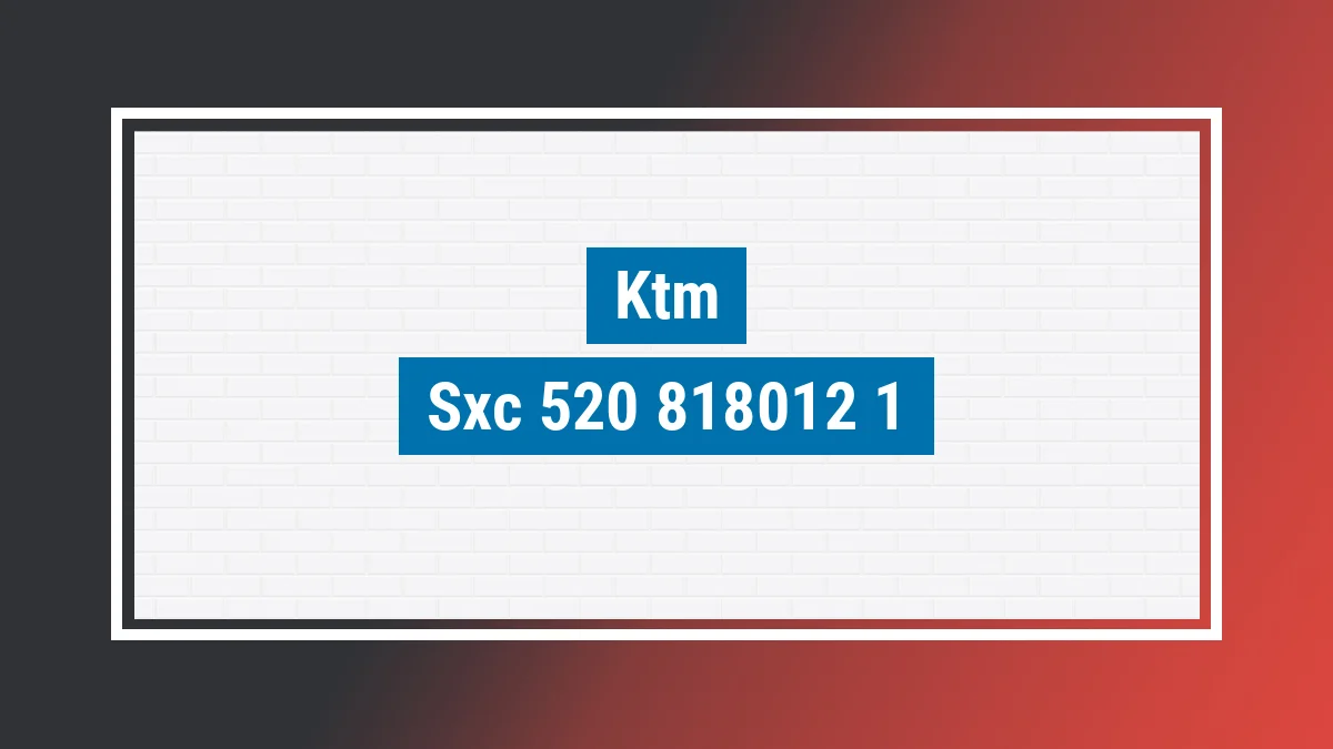 Imagem ilustrativa modelo Sxc 520 540 Ktm