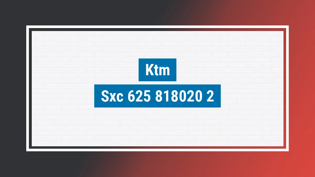 Imagem ilustrativa modelo Sxc 625 Ktm