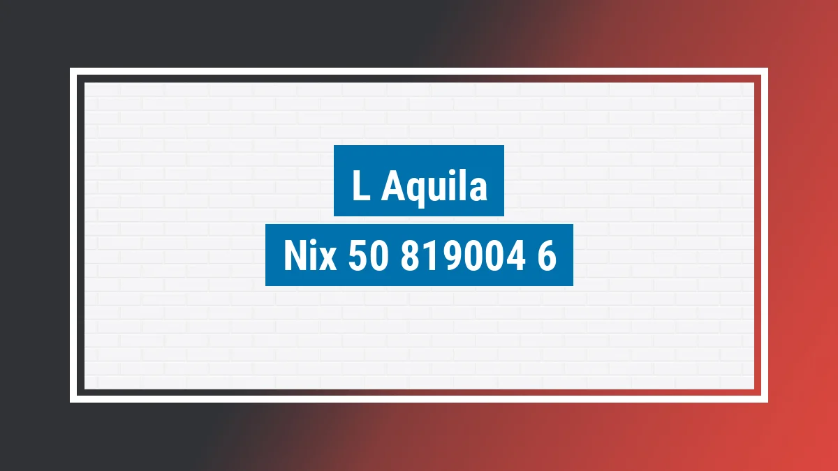 Imagem ilustrativa modelo Nix 50 L'aquila