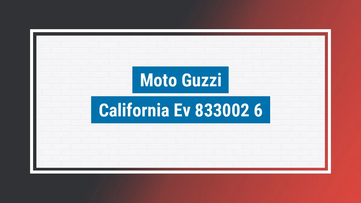 Imagem ilustrativa modelo California Ev 1064cc Moto Guzzi