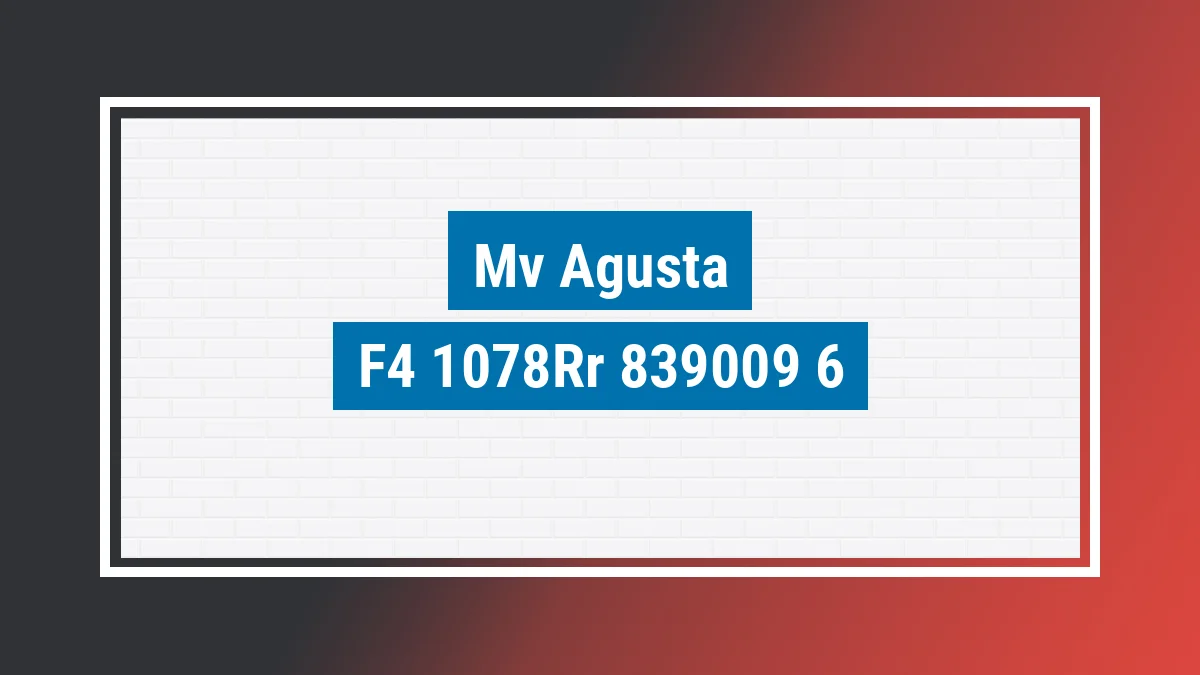 Imagem ilustrativa modelo F4 1078rr 312 Mv Agusta