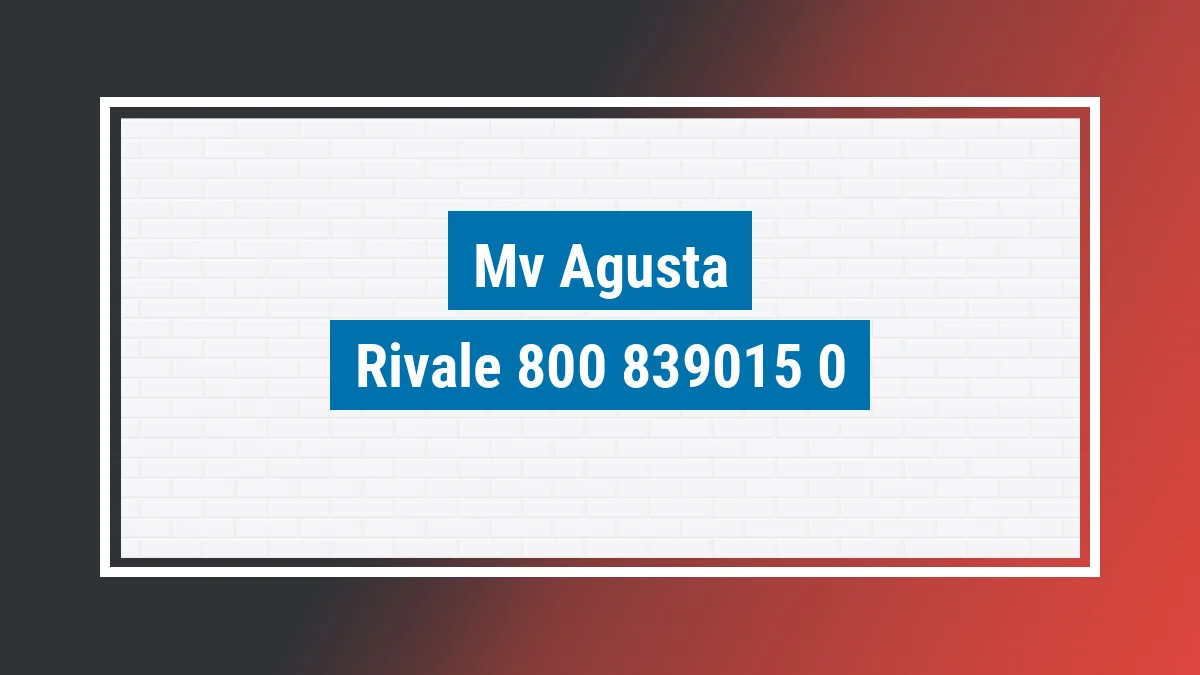 Imagem ilustrativa modelo Rivale 800 Mv Agusta