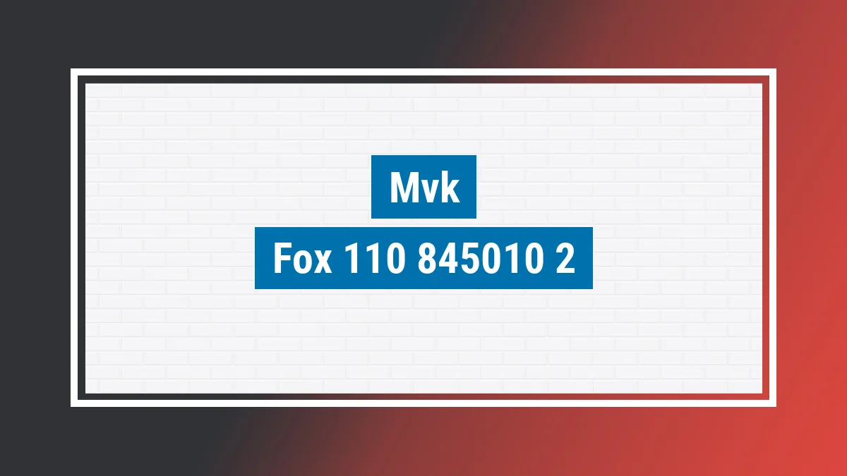 Imagem ilustrativa modelo Fox 110 Mvk