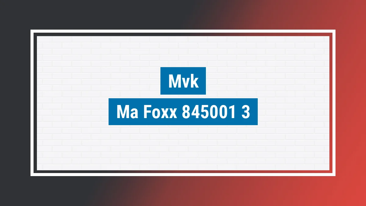 Imagem ilustrativa modelo Ma Foxx 100-3 Mvk