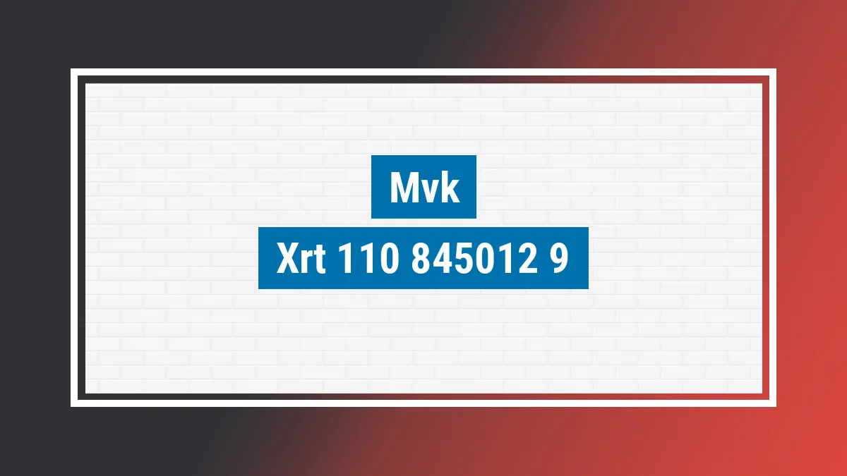 Imagem ilustrativa modelo Xrt 110 Mvk