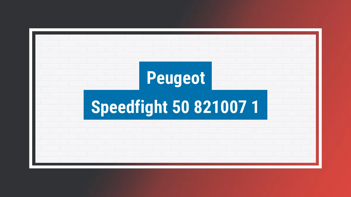 Imagem ilustrativa modelo Speedfight 50 Peugeot