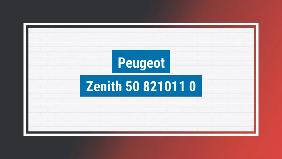 Imagem ilustrativa modelo Zenith 50 Peugeot