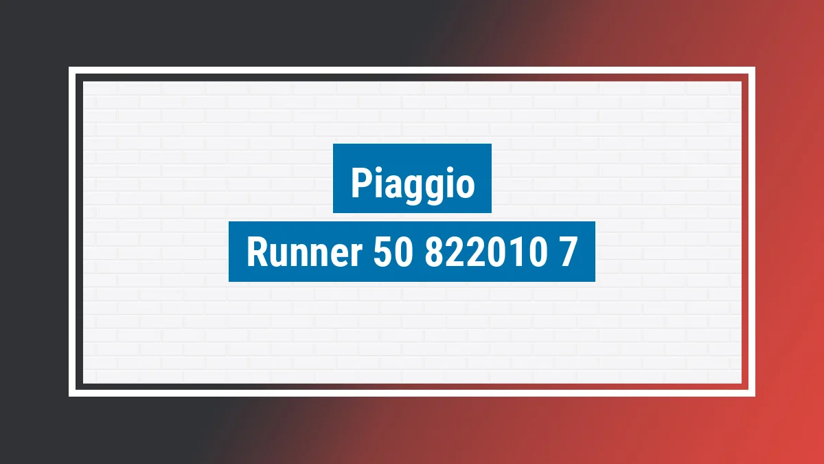 Imagem ilustrativa modelo Runner 50 Piaggio
