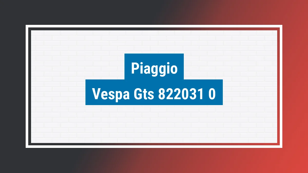 Imagem ilustrativa modelo Vespa Gts 300 Super Sport Abs Piaggio