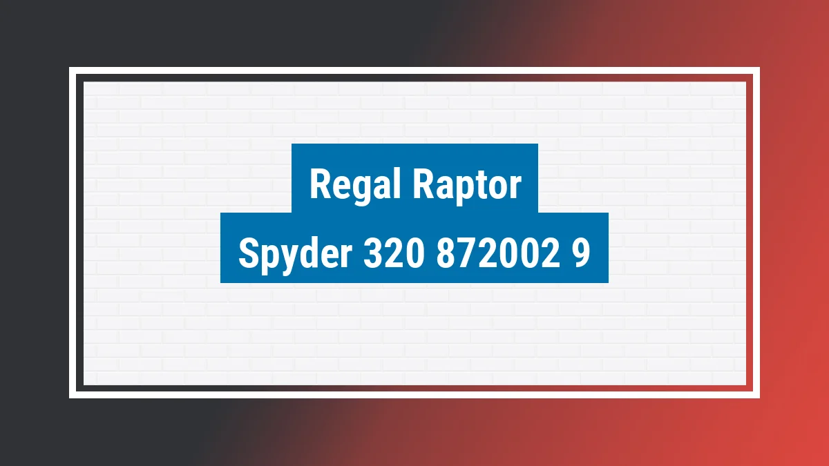 Imagem ilustrativa modelo Spyder 320 Regal Raptor