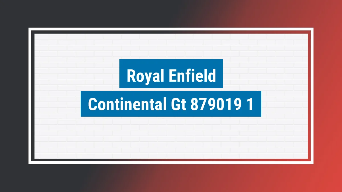 Imagem ilustrativa modelo Continental Gt Custom 650cc Abs Royal Enfield