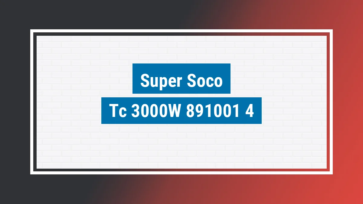 Imagem ilustrativa modelo Tc 3000w (elétrica) Super Soco