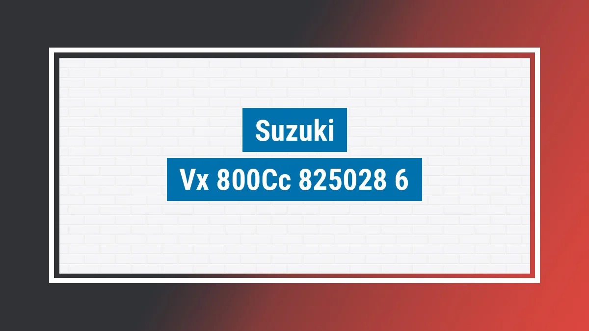 Imagem ilustrativa modelo Vx 800cc Suzuki