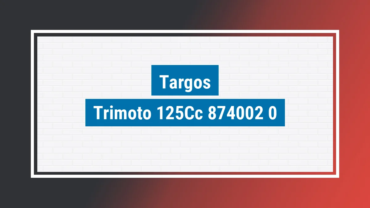 Imagem ilustrativa modelo Trimoto 125cc Picape Baú Targos