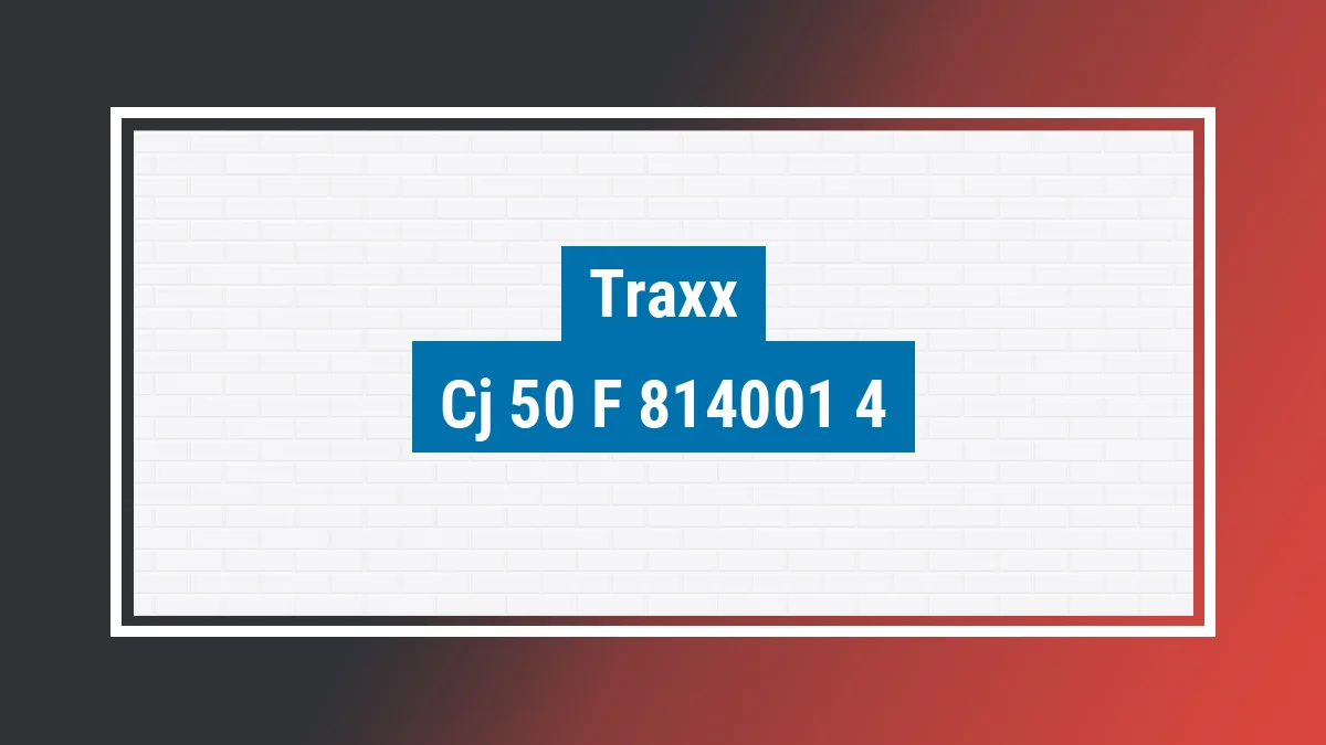 Imagem ilustrativa modelo Cj 50-f Traxx