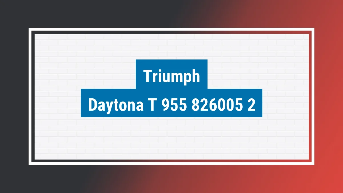 Imagem ilustrativa modelo Daytona T-955 Triumph