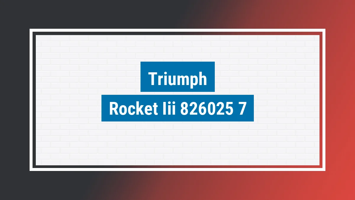Imagem ilustrativa modelo Rocket Iii 2300cc Triumph
