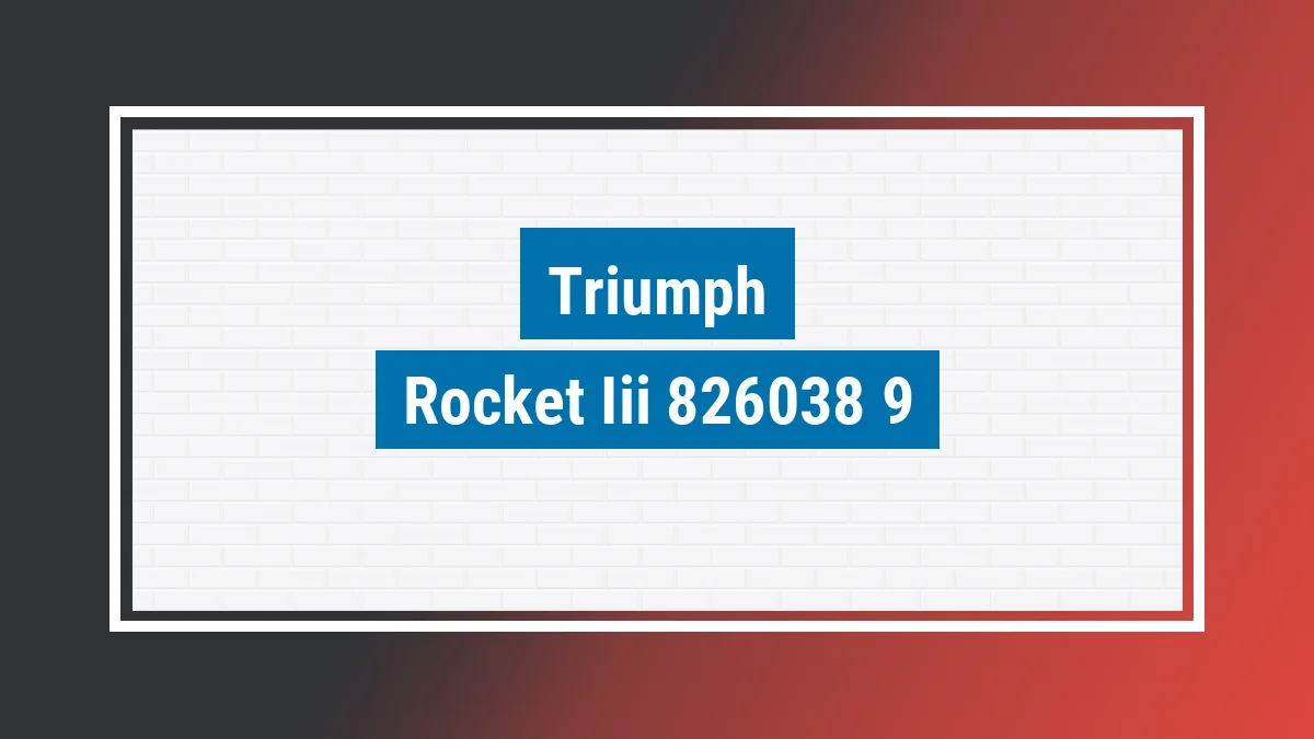 Imagem ilustrativa modelo Rocket Iii Roadster 2300cc Triumph