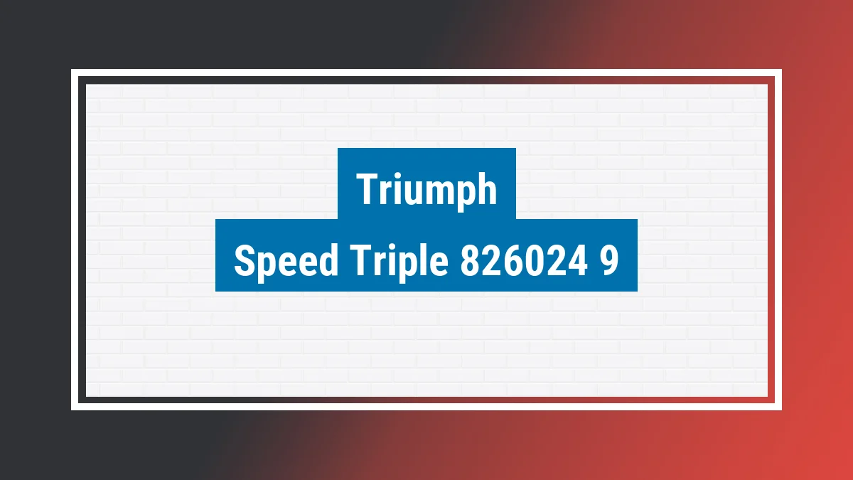 Imagem ilustrativa modelo Speed Triple 955i Triumph