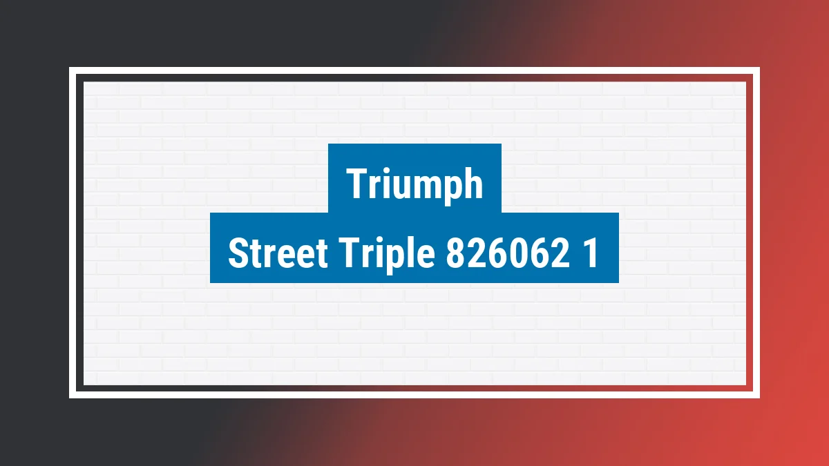 Imagem ilustrativa modelo Street Triple 765 Rs Triumph
