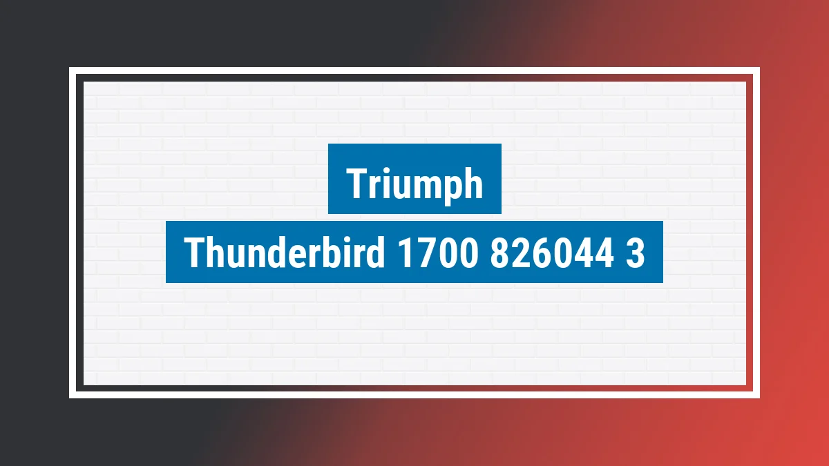 Imagem ilustrativa modelo Thunderbird 1700 Commander Triumph