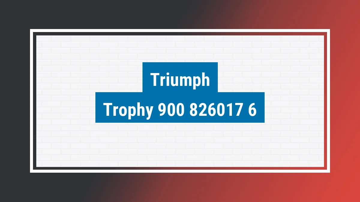 Imagem ilustrativa modelo Trophy 900 Triumph