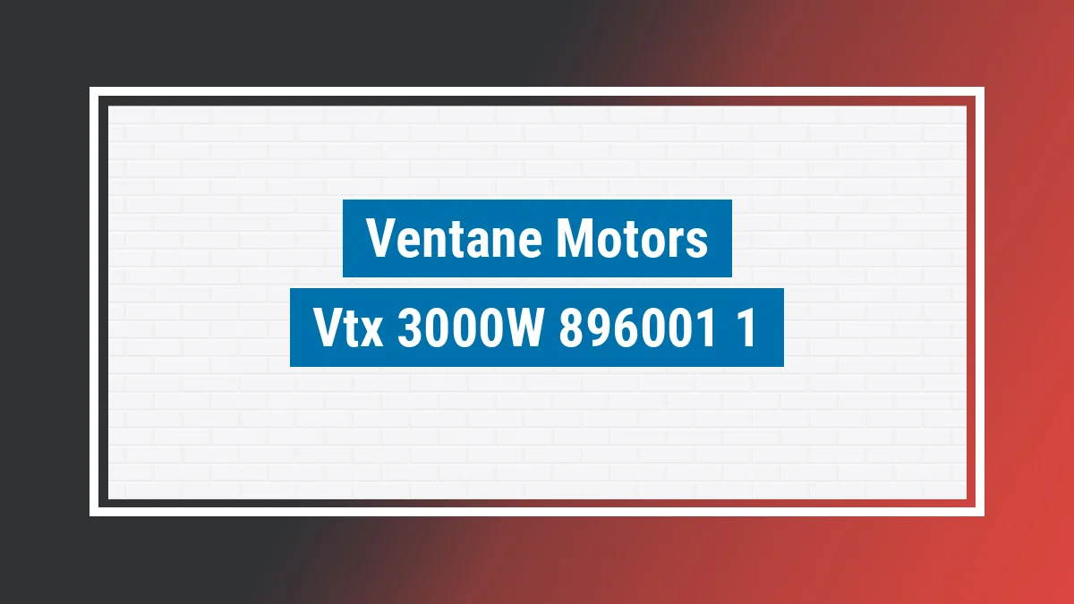 Imagem ilustrativa modelo Vtx 3000w (elétrica) Ventane Motors