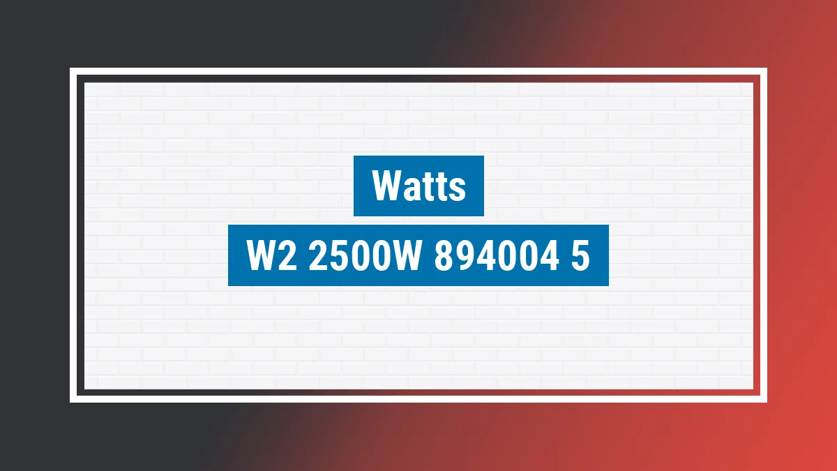 Imagem ilustrativa modelo W2 2500w (elétrica) Watts