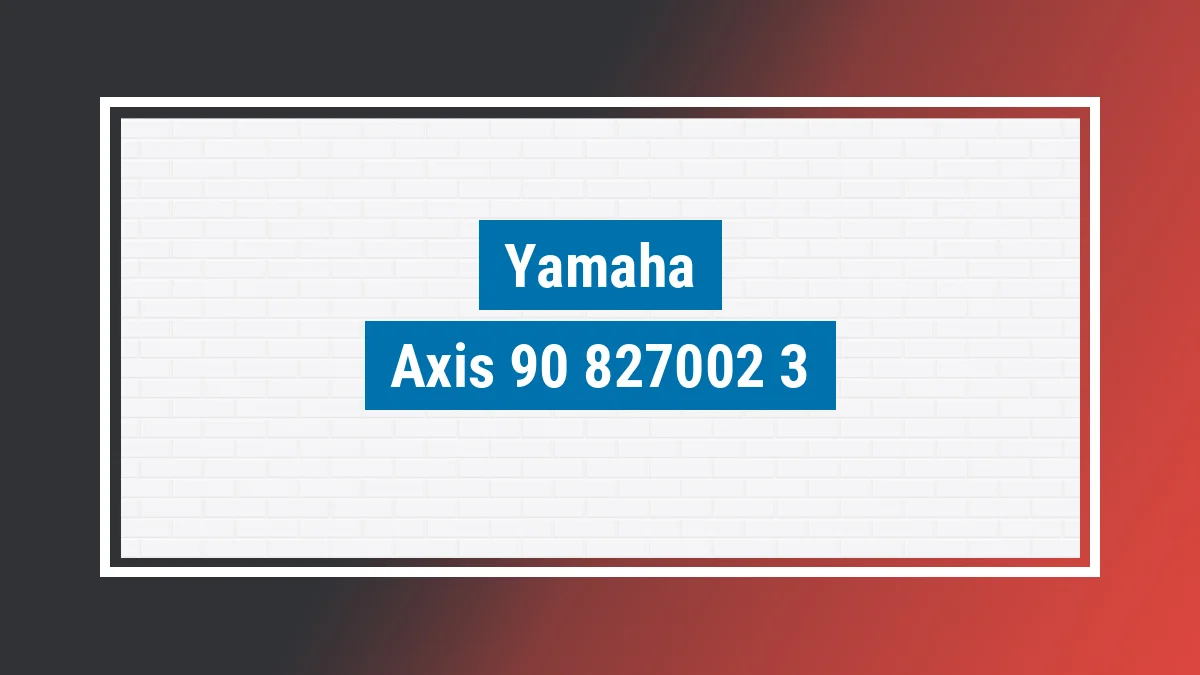 Imagem ilustrativa modelo Axis 90 Yamaha