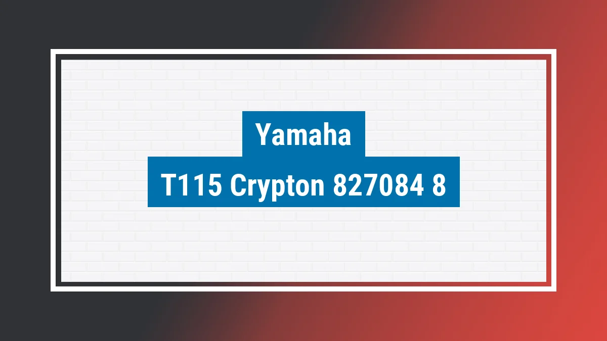 Imagem ilustrativa modelo T115 Crypton Ed Penelope Yamaha
