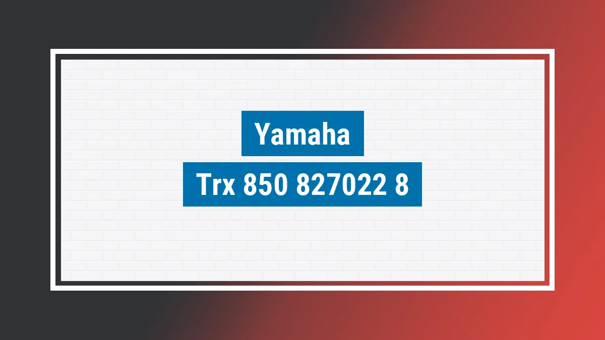 Imagem ilustrativa modelo Trx 850 Yamaha
