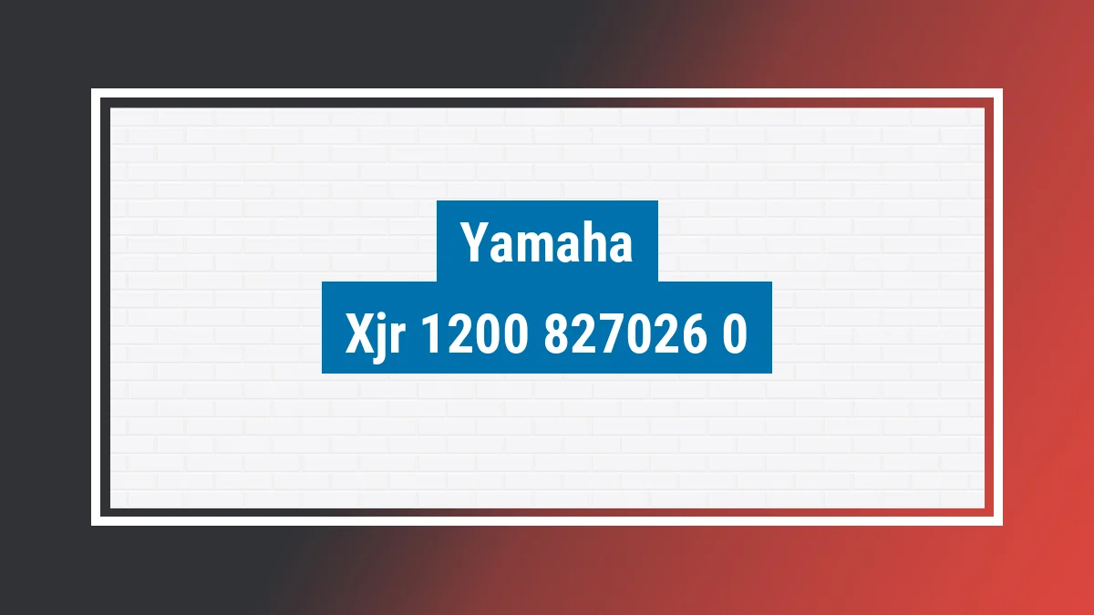 Imagem ilustrativa modelo Xjr 1200 Yamaha