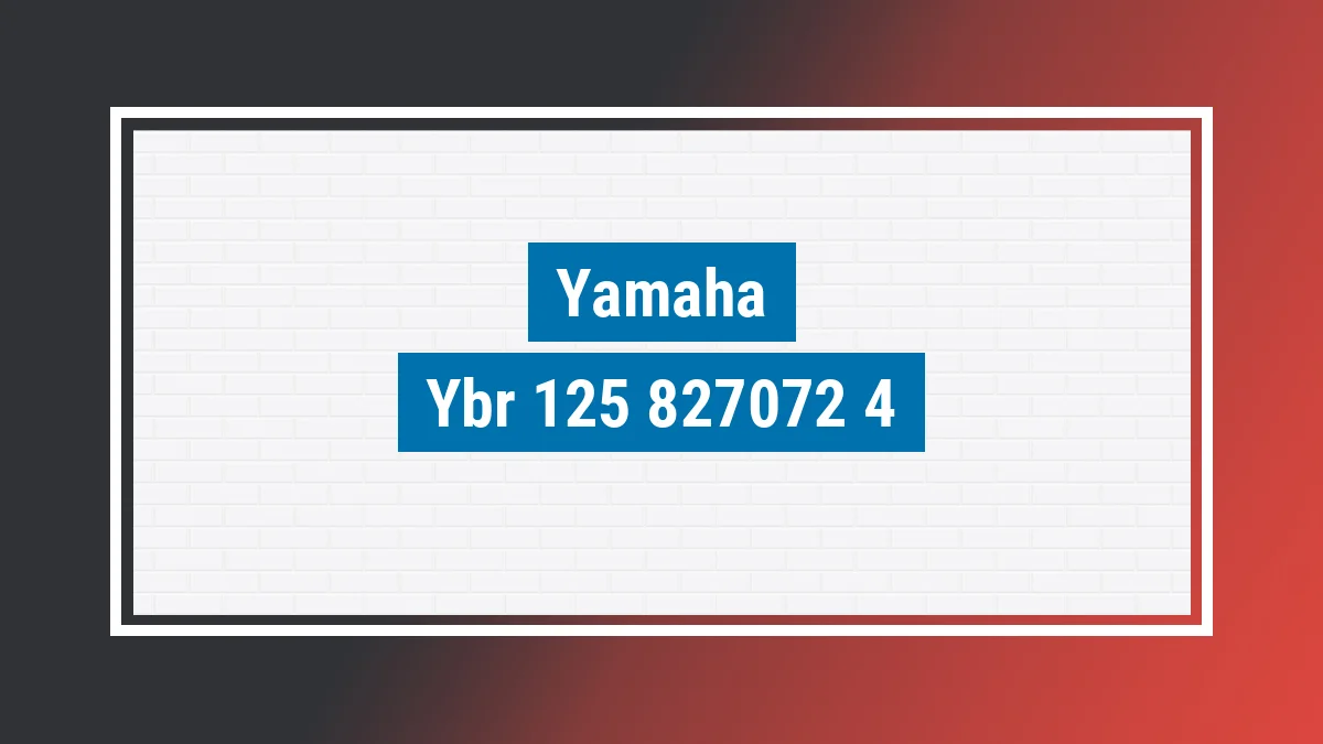 Imagem ilustrativa modelo Ybr 125 Factor K Factor K1 Yamaha