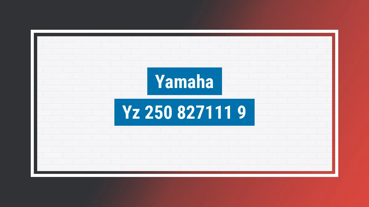 Imagem ilustrativa modelo Yz 250 F 250cc Yamaha
